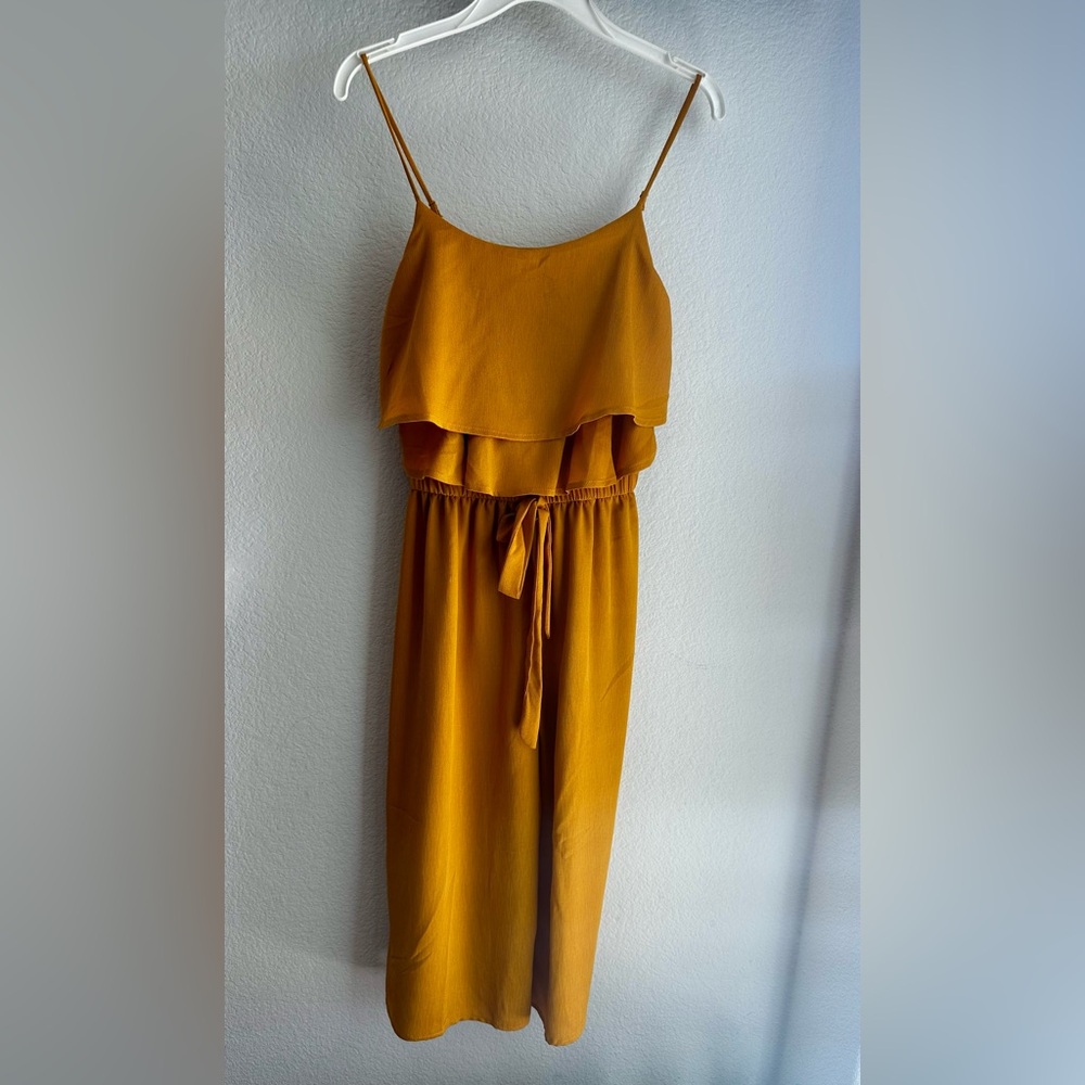 Mustard Yellow Ruffled jumpsuit